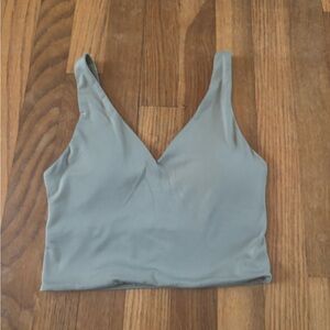 H&M sage green Crop Top
